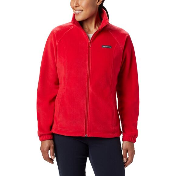 Columbia Women's  Benton Springs Zip-Front Fleece Jacket XL  Red NWT - Picture 1 of 6